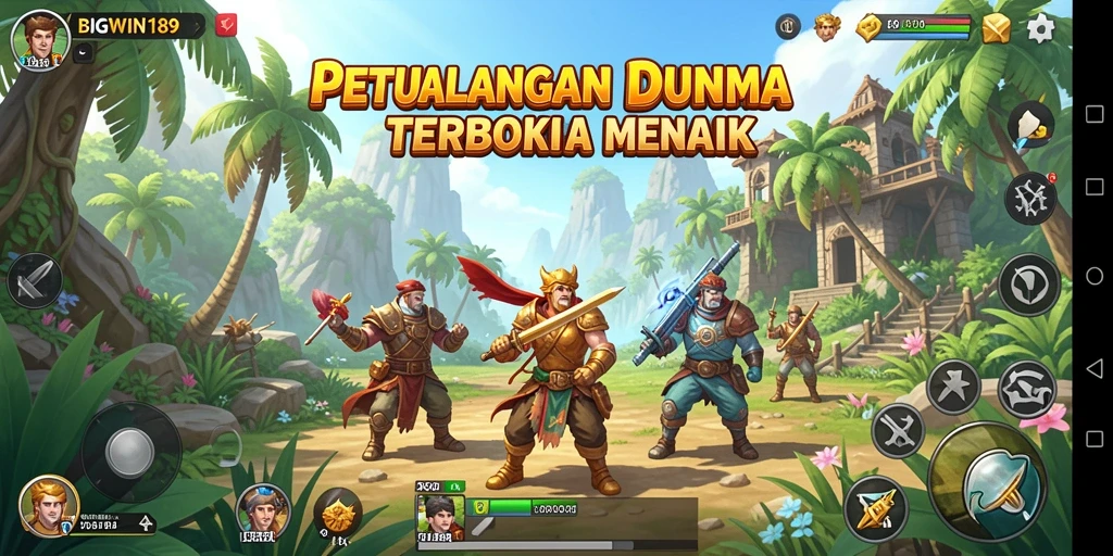 Screenshot menampilkan aksi seru dalam dunia terbuka BIGWIN189.