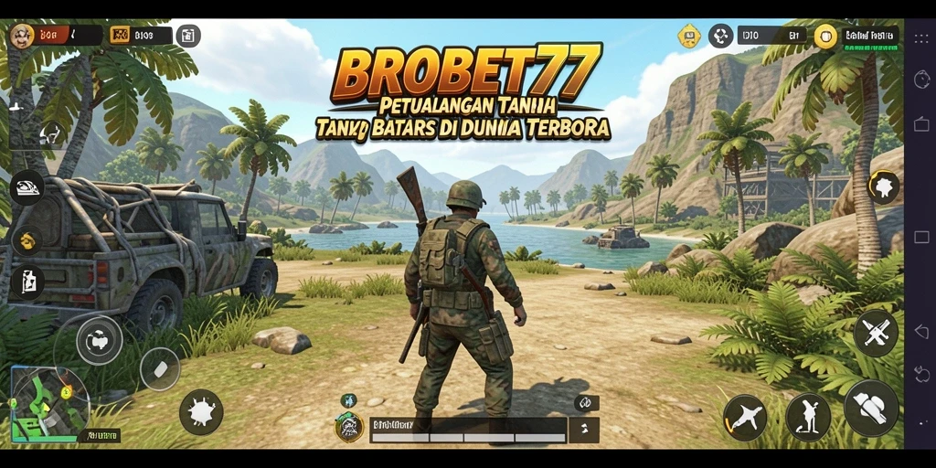 Menampilkan gameplay seru dari BROBET77 dalam dunia terbuka.