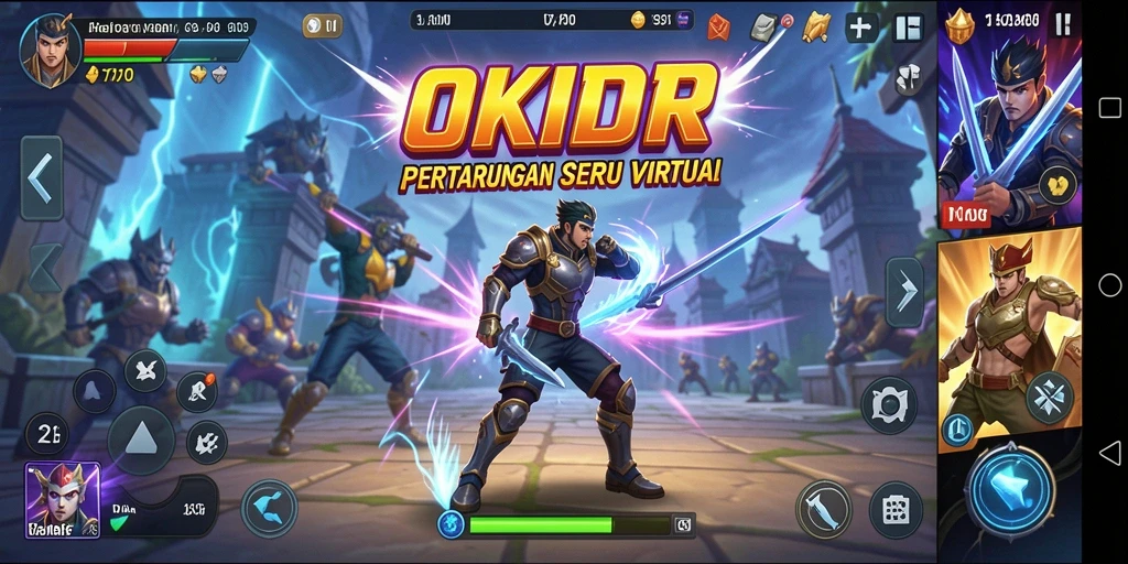 Tampilkan aksi pertarungan epik dalam OKIDR.