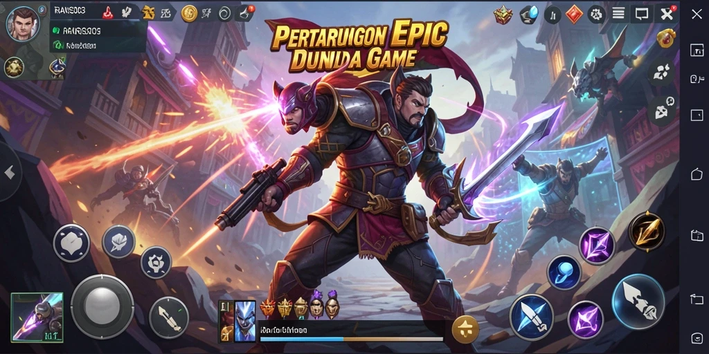Tangkapan layar dari gameplay Fighting yang mendebarkan di RANS303.