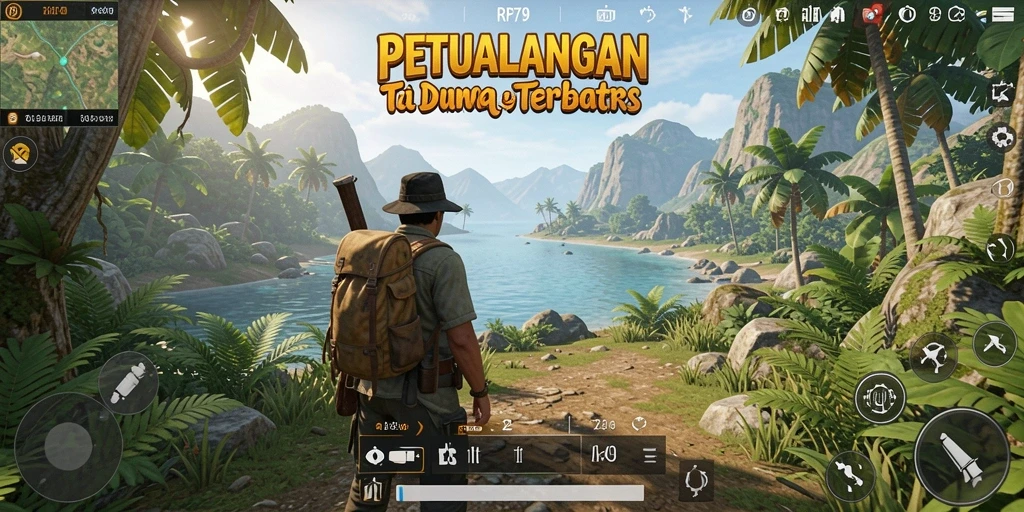 Gameplay interaktif RP79 dalam dunia Open World yang luas.