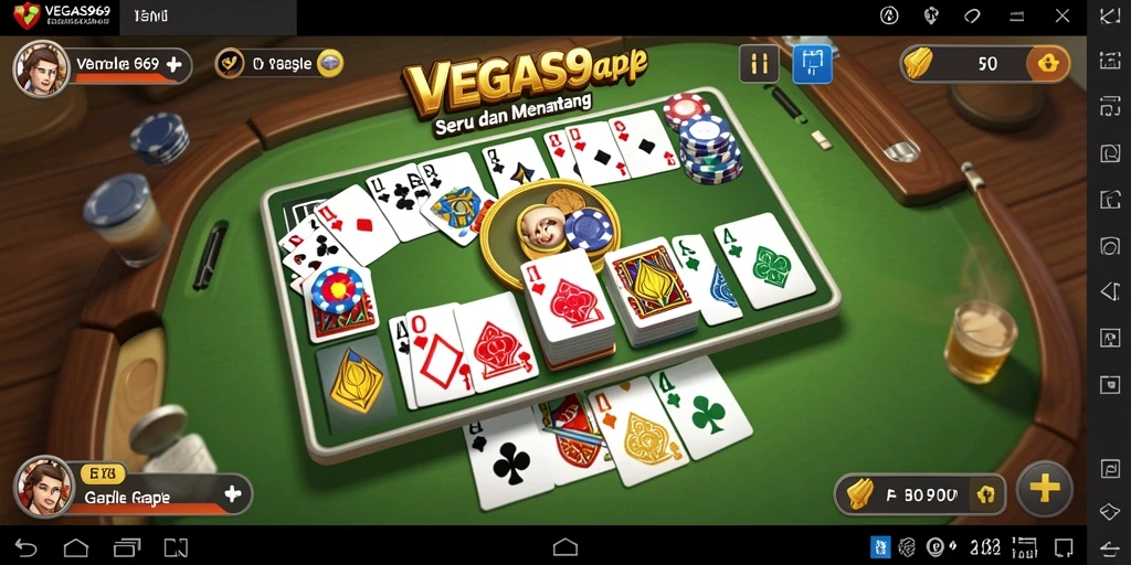 Tampilan screenshot gameplay Gaple yang seru dan menarik.
